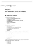 Chapter 1 Why Study Financial Markets and Institutions?