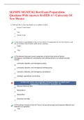 SEJMPE MGMT362 Best Exam Preparations Questions With Answers RATED A+>University Of New Mexico