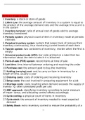 Summary BUSI 411 Exam 4, Operations Management