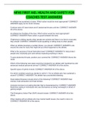 NFHS FIRST AID&comma; HEALTH AND SAFETY FOR COACHES TEST ANSWERS