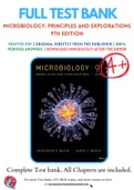 Solutions Manual for Microbiology: Principles and Explorations 9th Edition by Jacquelyn G. Black; Laura J. Black Chapter 1-26 Complete Guide