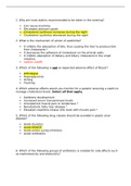 Pharmacology MSN 571 PHARM Midterm Exam 1 Questions and Answers- United States University