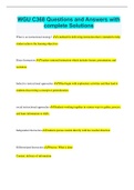 WGU C368 Questions and Answers with complete Solutions