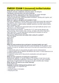 PNR201 EXAM 1 &lpar;Answered&rpar; Verified Solution