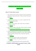 NURSING 2058 Health Assessment Exam1&colon; Study Guide