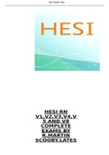 HESI RN V1&comma;V2&comma;V3&comma;V4&comma;V 5 AND V8 COMPLETE EXAMS BY R&period;MARTIN SCOOBY&period;LATES T 2021 VERSIONS