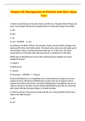 Chapter 62&colon; Management of Patients with Burn Injury Test 