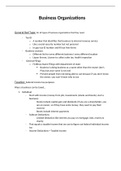 Business Law Business Organization Notes