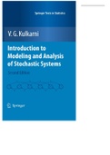 Introduction to Modeling and Analysis of Stochastic Systems Second Edition by V.G. Kulkarni Chapters 1-7 Complete Guide.