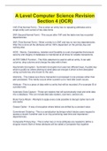 A Level Computer Science Revision  Section 4 &lpar;OCR&rpar;