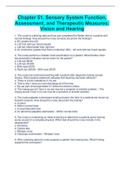 Chapter 51&period; Sensory System Function&comma;  Assessment&comma; and Therapeutic Measures&colon;  Vision and Hearing