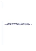 Summary DERIVATIVE CLASSIFICATION COMPLETE TEST &lpar;ANSERED&sol;REVISED&rpar; SPRING 023