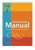 Publication Manual of the American Psychological Association&colon; 7th Edition&comma; 