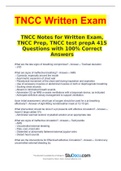TNCC Notes for Written Exam&comma;TNCC Prep&comma; TNCC test prepA 415Questions with 100&percnt; CorrectAnswers