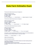 State Farm Estimatics Exam 2023 version&sol; State Farm Estimatics Exam latest exam&sol;  State Farm Estimatic Exam&sol; State Farm Estimatics Exam certification exam