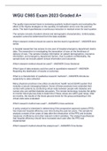 WGU C985 Exam Package Deal with Complete Solutions