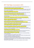 RN Vital Signs Assessment &lpar;ATI&rpar; Exams 2022
