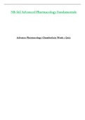 Week 1 Quiz - NR565 / NR 565 (Latest 2023 / 2024) : Advanced Pharmacology Fundamentals - Chamberlain