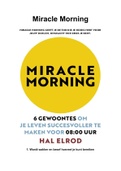 Samenvatting Miracle Morning 2023