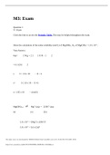 Exam (elaborations)  CHEMISTRY 104 
