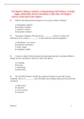 Test Bank for Business Analytics&comma; Communicating with Numbers 2nd Edition By Sanjiv Jaggia&comma; Alison Kelly&comma; Kevin
