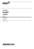 AQA A-level BIOLOGY 7402&sol;1 Paper 1 Mark scheme June 2022 Version&colon; 1&period;0 Final