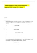 Test Bank for Auditing An International Approach 7th Edition&period;VERIFIED