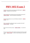 PRN 1032 Exam 2 latest review