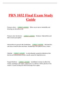 PRN 1032 Final Exam Study Guide latest