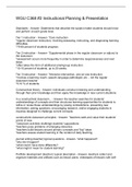 WGU C368 &num;2 Instructional Planning & Presentation