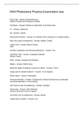 NHA Phlebotomy Practice Examination boa