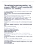 Tissue integrity practice questions and answers 2023 with complete solution&semi;&lpar;40 questions and answers&rpar;