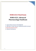 WALDEN NURS 6521 FINAL EXAM QUESTIONS Latest 6 New Versions &lpar;Total 600 QA&rpar; 