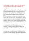 D1- Evaluate the effectiveness of the techniques used to protect the organisations from security threats while taking account of the Principles of information security and legal requirements.





M2 - Analyse how the concepts and applications of cryptogr
