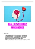 Health psychology (SL) - IBDP psychology summary 