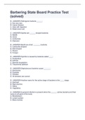 Barbering State Board Practice Test &lpar;solved&rpar;