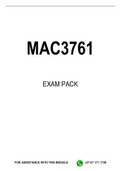MAC3761 EXAM PACK 2024