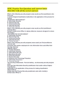 SFPC Practice Test Questions and Answers latest 2022&sol;2023 with all the correct answers