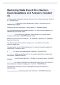  Barbering State Board Skin Section-Exam Questions and Answers &lpar;Graded A&rpar;
