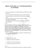 HESI LATEST 2023  C&period;A&period;T WITH QUESTIONS & ANSWERS&period;