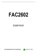 FAC2602 EXAM PACK 2023