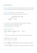 Grade 12 IEB Physical Science (Chemistry) Chemical Equilibrium (Section D)  summary & notes