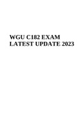 WGU C182 EXAM LATEST UPDATE 2023