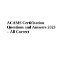 ACAMS Certification Exam Questions and Answers 2023 – All Correct
