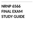 NRNP 6566 FINAL EXAM STUDY GUIDE