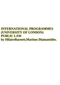 INTERNATIONAL PROGRAMMES (UNIVERSITY OF LONDON)  PUBLIC LAW.