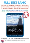 Test Bank For Anderson's Business Law and the Legal Environment, Standard Volume, 23rd Edition By David P. Twomey 9781305630741 Chapter 1-24 Complete Guide .