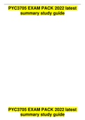 PYC3705 EXAM PACK 2022 latest summary study guide 