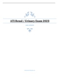   ATI Renal &sol; Urinary Exam 2023 100&percnt; VERIFIED