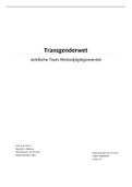 Juridische vaardigheden Thema Wetsvoorstel Transgenderwet HEEL ONDERZOEK (DEFINITIEVE VERSIE)